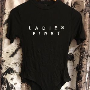 Ladies first bodysuit